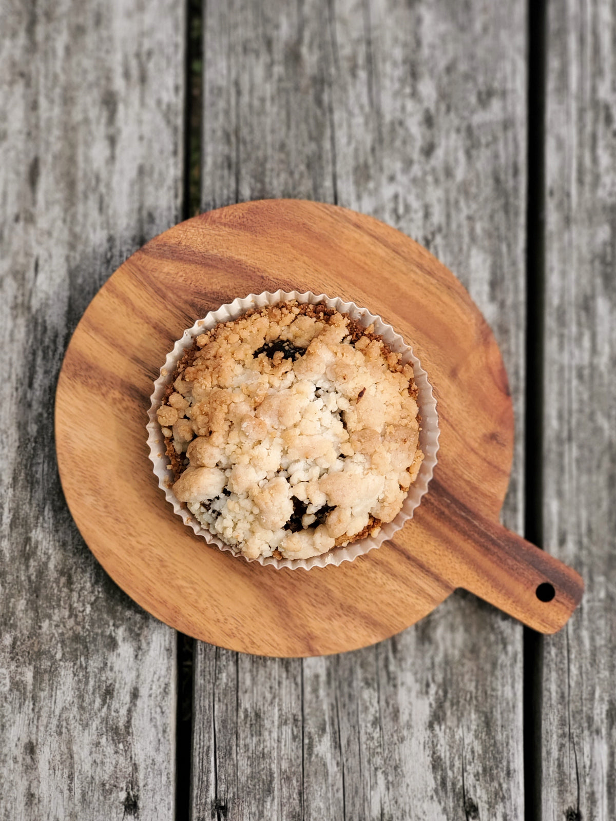 Love Gift Box With Wood board, Wood Spoon, Tea And Cookies - Round
